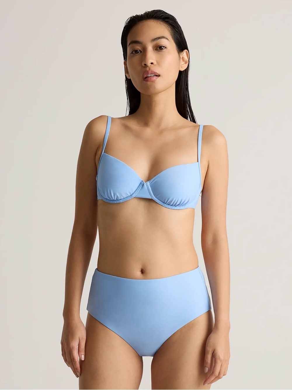 Quince — Italian Demi Bikini Top & Italian High-rise Bikini Bottoms